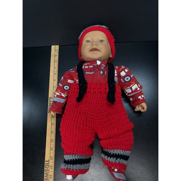 Infant Fire Department Crochet Real Life Baby - Picture 7 of 7